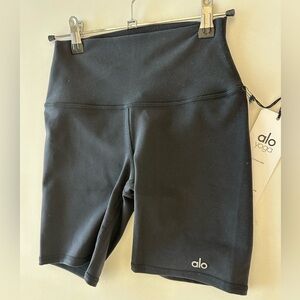 ALO Yoga Black High-Waisted Bike Shorts